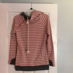 Double hooded sweatshirt